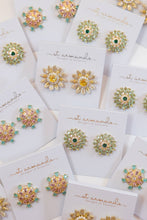 Load image into Gallery viewer, Dahlia Bloom Crystal Statement Studs