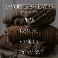 Load image into Gallery viewer, Favorite Sweater 15 oz Matte Soy Candle