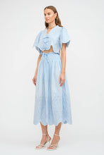 Load image into Gallery viewer, Margot Eyelet Blouse & Skirt Set