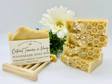 Load image into Gallery viewer, Oatmeal, Turmeric, & Honey Handmade Soap Bar