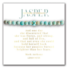 Load image into Gallery viewer, Evil Eye Symbolic Stone Stretch Bracelet