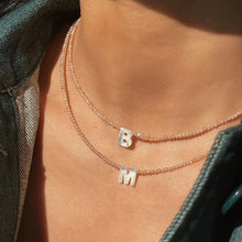 Load image into Gallery viewer, The PLP Pearl Initial Beaded Necklace
