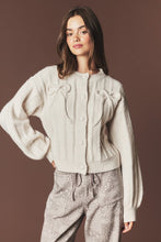 Load image into Gallery viewer, The Château Bow Cable Knit Cardigan