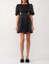 Load image into Gallery viewer, Lola Black Bow Mini Dress