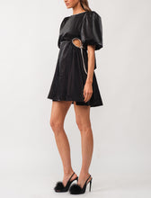 Load image into Gallery viewer, Lola Black Bow Mini Dress