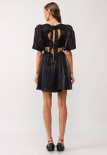 Load image into Gallery viewer, Lola Black Bow Mini Dress