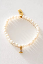 Load image into Gallery viewer, Pretty Little Pearl Initial Gold Bracelet