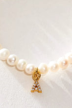 Load image into Gallery viewer, Pretty Little Pearl Initial Gold Bracelet