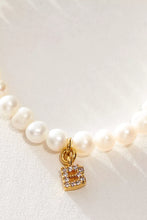 Load image into Gallery viewer, Pretty Little Pearl Initial Gold Bracelet
