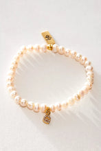 Load image into Gallery viewer, Pretty Little Pearl Initial Gold Bracelet