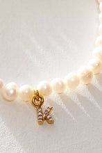 Load image into Gallery viewer, Pretty Little Pearl Initial Gold Bracelet