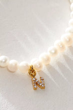 Load image into Gallery viewer, Pretty Little Pearl Initial Gold Bracelet