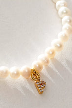 Load image into Gallery viewer, Pretty Little Pearl Initial Gold Bracelet