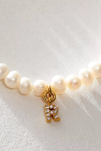 Load image into Gallery viewer, Pretty Little Pearl Initial Gold Bracelet