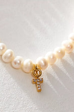 Load image into Gallery viewer, Pretty Little Pearl Initial Gold Bracelet