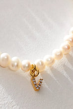 Load image into Gallery viewer, Pretty Little Pearl Initial Gold Bracelet