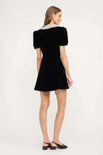 Load image into Gallery viewer, Valentina Velvet Bow Mini Dress