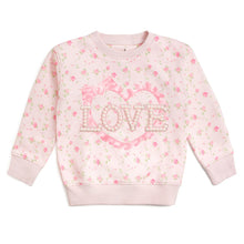 Load image into Gallery viewer, Pink Rose Love Patch Sweatshirt