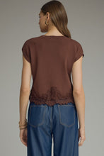 Load image into Gallery viewer, The Rutherford Lace Trim Knit Top