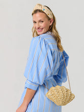 Load image into Gallery viewer, Shell Natural Straw Cross-Body Bag