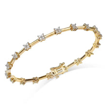 Load image into Gallery viewer, Davina Studded Diamond Bracelet Bangle