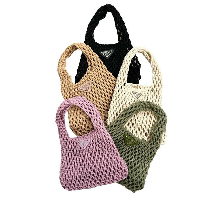 Designer Inspired Mini Rope Tote Bag