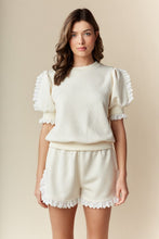 Load image into Gallery viewer, Pretty Little Eyelet Trim Quilted Set