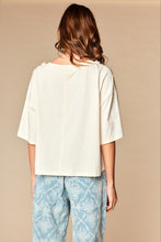 Load image into Gallery viewer, Pretty Little Ruffle Lace Bow Short Sleeve Top