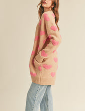 Load image into Gallery viewer, Heart You Cardigan Sweater