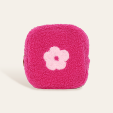 Load image into Gallery viewer, Flower Square Sherpa Teddy Pouch