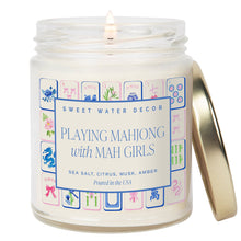 Load image into Gallery viewer, "Playing Mahjong with Mah Girls" 9oz Soy Candle