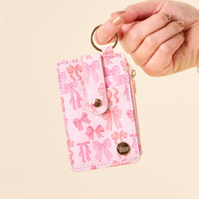 Load image into Gallery viewer, Blushing Bows Keychain Wallet
