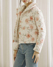 Load image into Gallery viewer, Shabby Chic Rose Quilted Puff Jacket