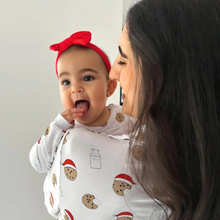 Load image into Gallery viewer, Cookies For Santa Bamboo Women's Long Sleeve Pajama Set