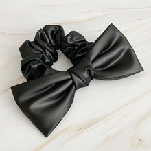 Load image into Gallery viewer, Satin Bow Hair Scrunchie