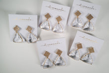 Load image into Gallery viewer, Diamond Pave & Crystal Drop Statement Earrings