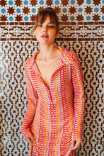 Load image into Gallery viewer, The Costa Smeralda Long Sleeve Coverup Dress