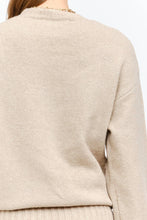 Load image into Gallery viewer, Beau Natural Cozy Knit Sweater Set