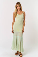 Load image into Gallery viewer, Seafoam Mint Knit Maxi Dress