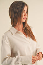 Load image into Gallery viewer, Satin Button-Down Blouse
