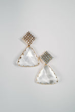 Load image into Gallery viewer, Diamond Pave & Crystal Drop Statement Earrings