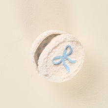 Load image into Gallery viewer, Blue Bows Circle Teddy Pouch