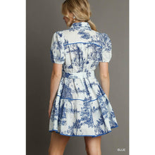 Load image into Gallery viewer, French Toile Button Down Mini Dress
