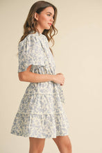 Load image into Gallery viewer, Pretty Little Ruffled Tiered Floral Mini Dress