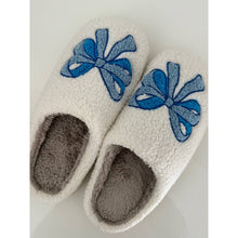 Load image into Gallery viewer, Fuzzy Luxe Bow Slippers