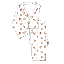 Load image into Gallery viewer, Cookies For Santa Bamboo Women's Long Sleeve Pajama Set