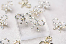 Load image into Gallery viewer, Sparkling Diamond Statement Bow Earrings