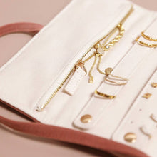Load image into Gallery viewer, Dusky Pink Velvet Jewelry Roll