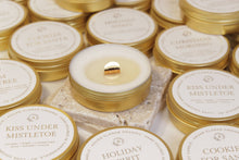 Load image into Gallery viewer, Walking in a Winter Wonderland Gold Candle Tin