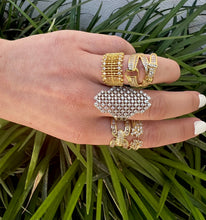 Load image into Gallery viewer, Kyler CZ Gold Ring